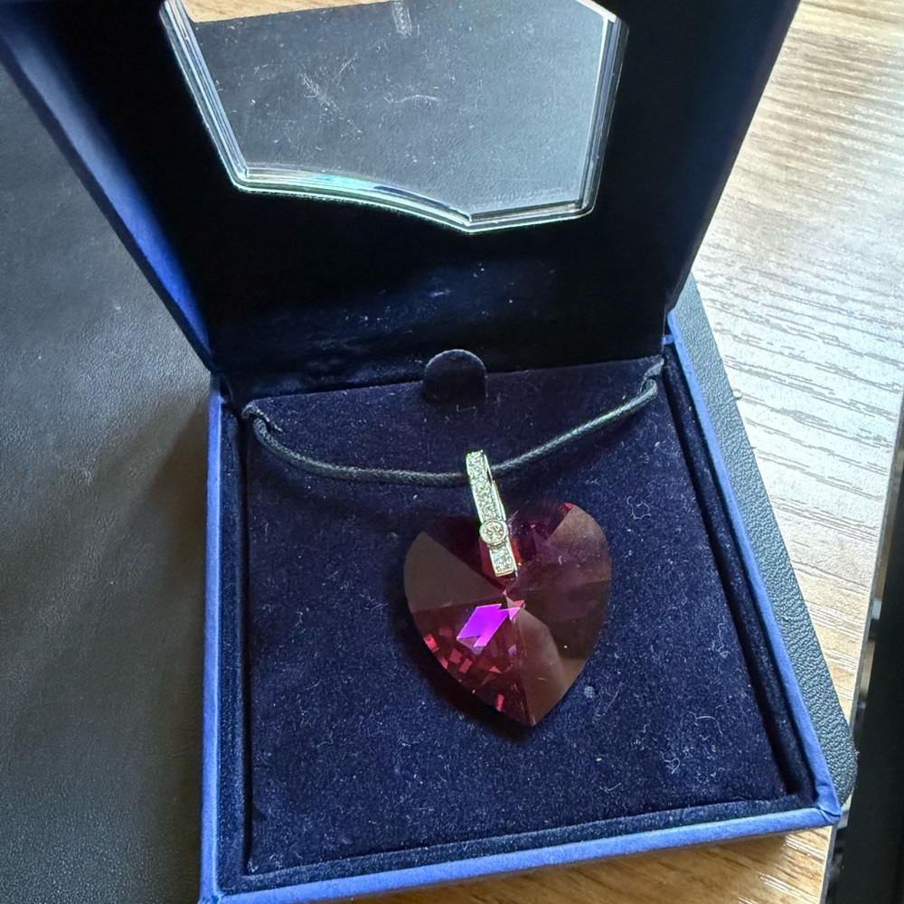 Swarovski Deep Purple Heart Necklace